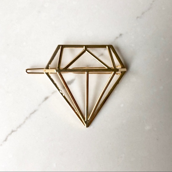 Accessories - ⚡️Gold Geometric Diamond Hair Clip